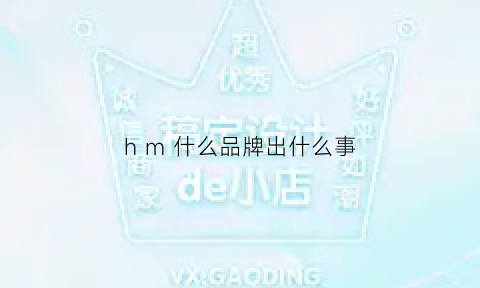 hm什么品牌出什么事(hm是哪些牌子)